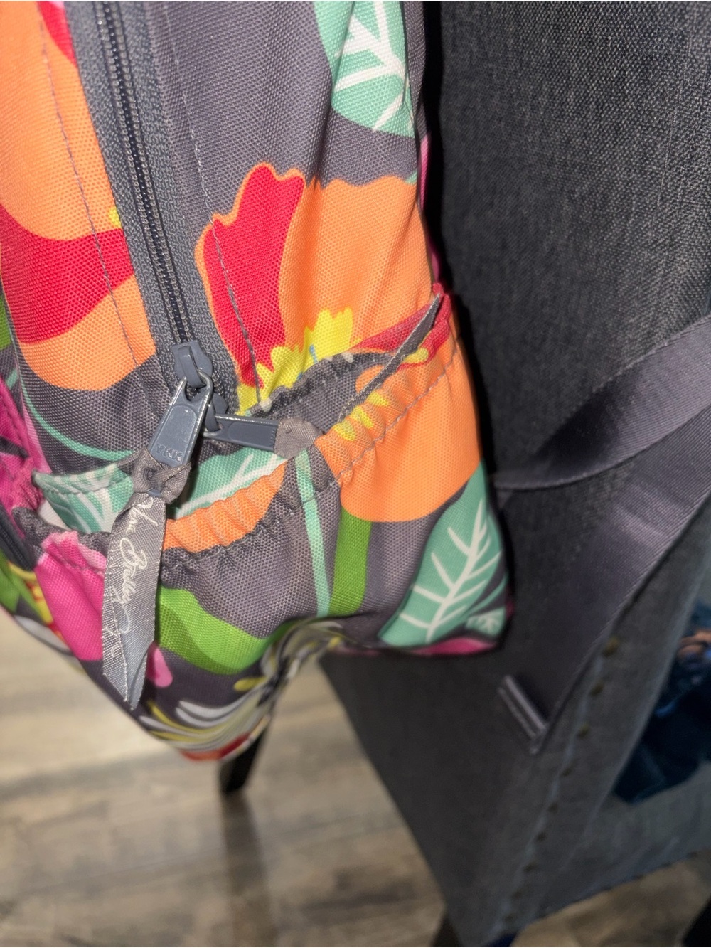 Vera Bradley Lighten Up Campus Backpack in Jazzy Blooms - Picture 10 of 14